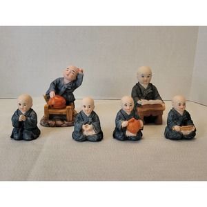 Yejin Craft Little Monks In Various Acts Of Daily Living Asian Tibetan Practice